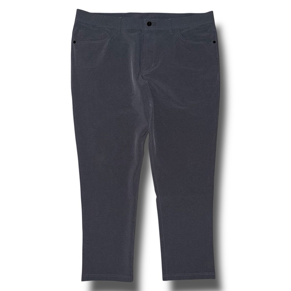 PUBLIC REC Pants Men 38x30 Slate Gray Straight Leg 5-Pocket Chino Stretch‎